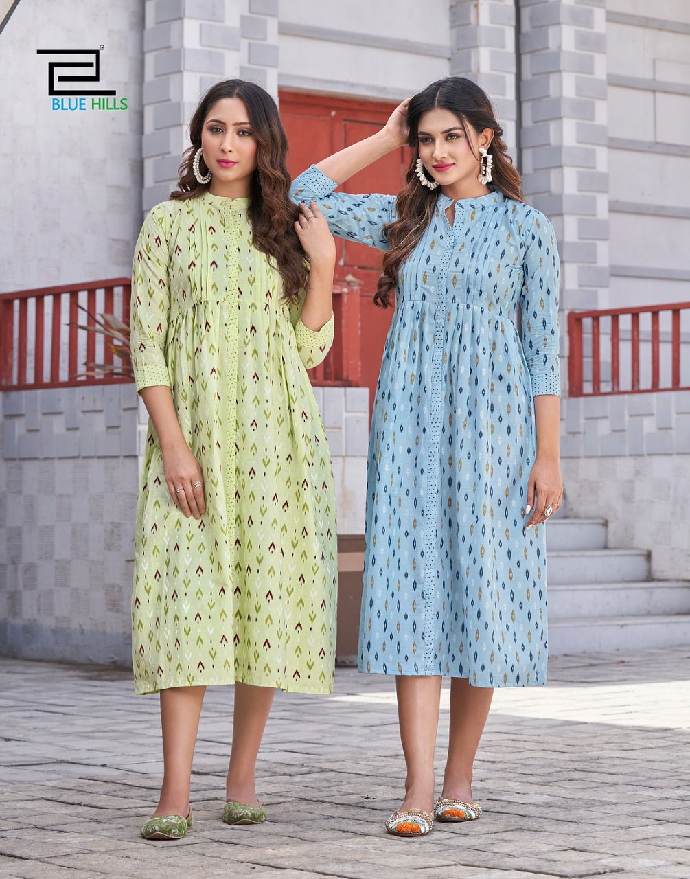 Blue Hills Ikki Cotton 1 Fancy Wear Cotton Designer Kurti Collection